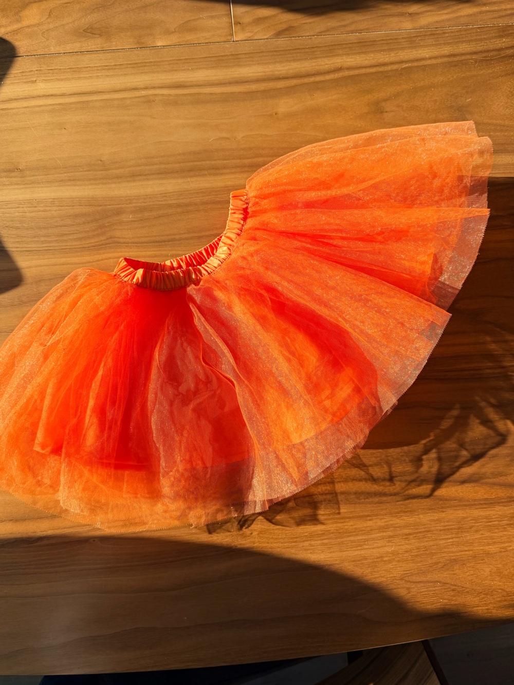 Girls Gymboree Orange Tulle Kids Tutu Skirt - Bright Orange size 4T